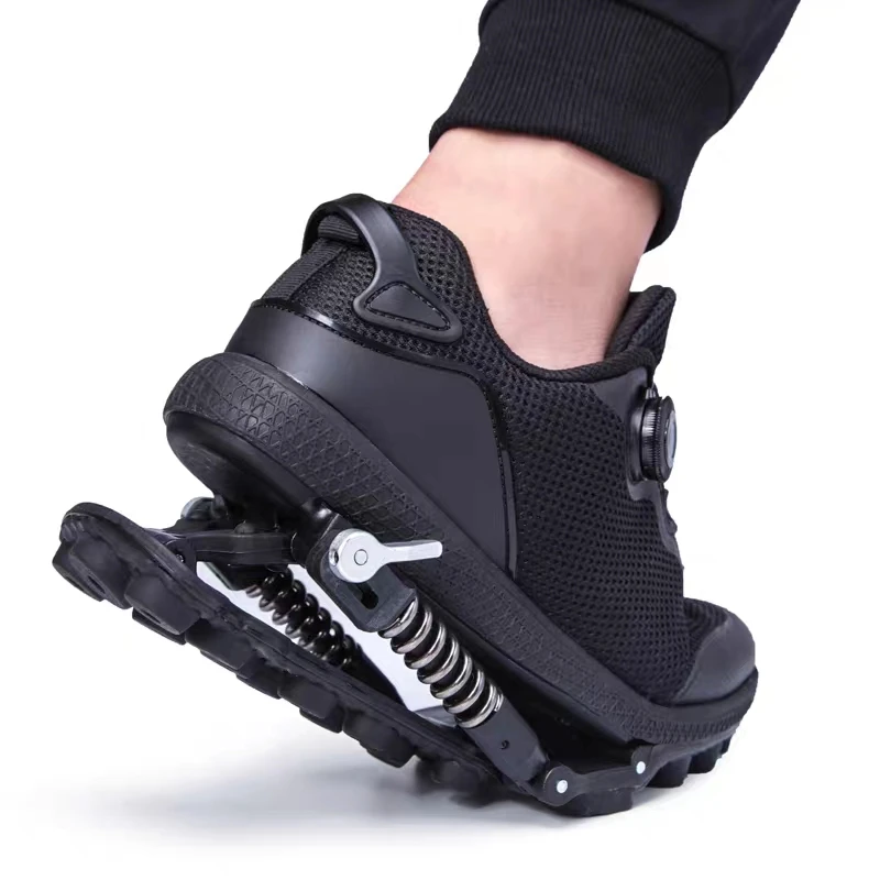 Women'S Shoes - รองเท้ากลไกพร้อมเชือกรองเท้าลวดสปริงเหล็ก, รองเท้ากีฬา 2 in 1, รองเท้ากันกระแทก