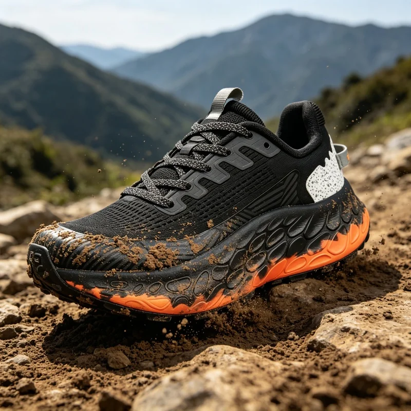 Anti Slip Trail Running Sneakers - รองเท้าวิ่งกีฬาแบบระบายอากาศ กันลื่น รองเท้ากีฬากลางแจ้ง คุณภาพดี รองเท้าผ้าใบสำหรับเดิน รองเท้าวิ่งเทรนเนอร์ผู้ชาย