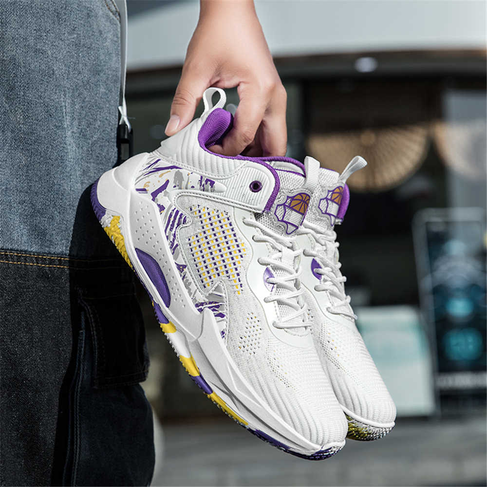 Knit Fabric Lace Up Sneakers - รองเท้าผ้าใบหุ้มข้อสูงสำหรับผู้หญิง รุ่นซัมเมอร์ รองเท้าเทนนิส รองเท้าผ้าใบแฟชั่น รองเท้ากีฬาเพื่อสุขภาพสำหรับผู้หญิง 2025g