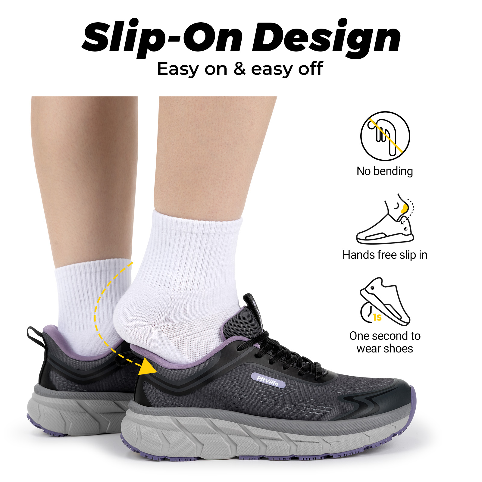 รองเท้ากีฬาสำหรับผู้หญิง Fitvi - Wide Toe Box Running Sneakers บทวิจารณ์และราคา
