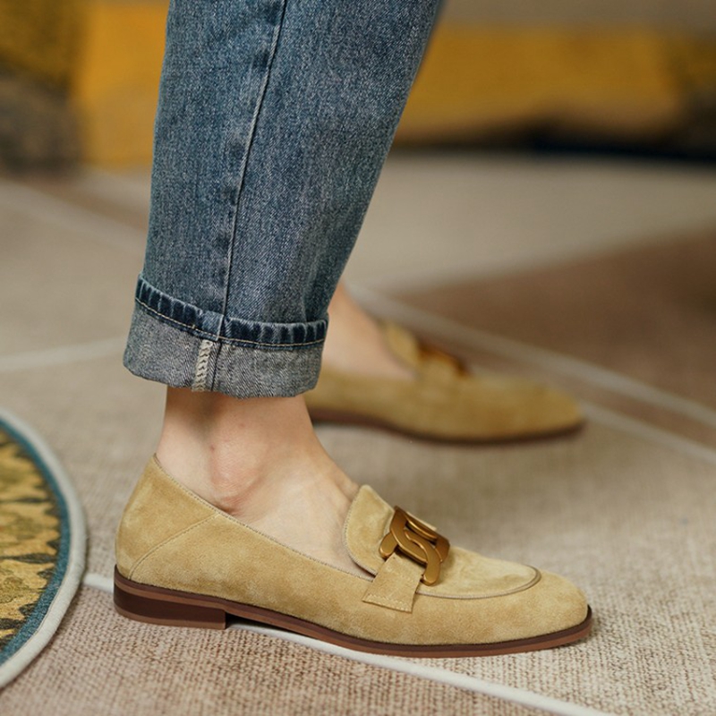 หนังนิ่มหนังผู้หญิง Loafers ฤด - Women'S Shoes บทวิจารณ์และราคา