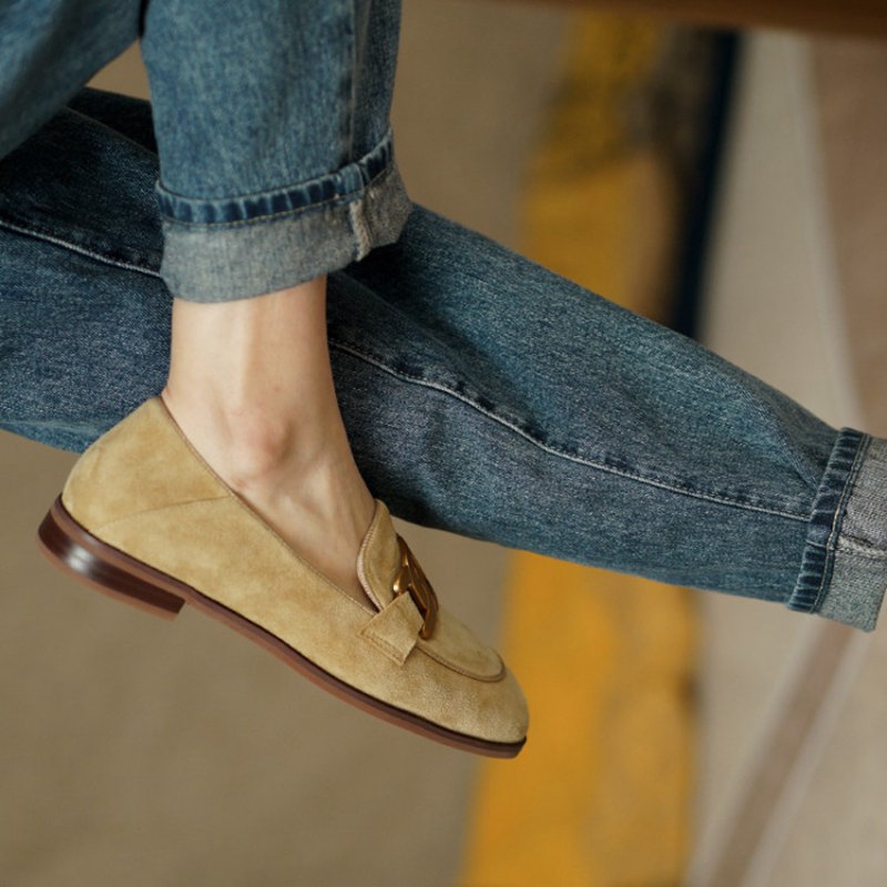หนังนิ่มหนังผู้หญิง Loafers ฤด - Women'S Shoes บทวิจารณ์และราคา