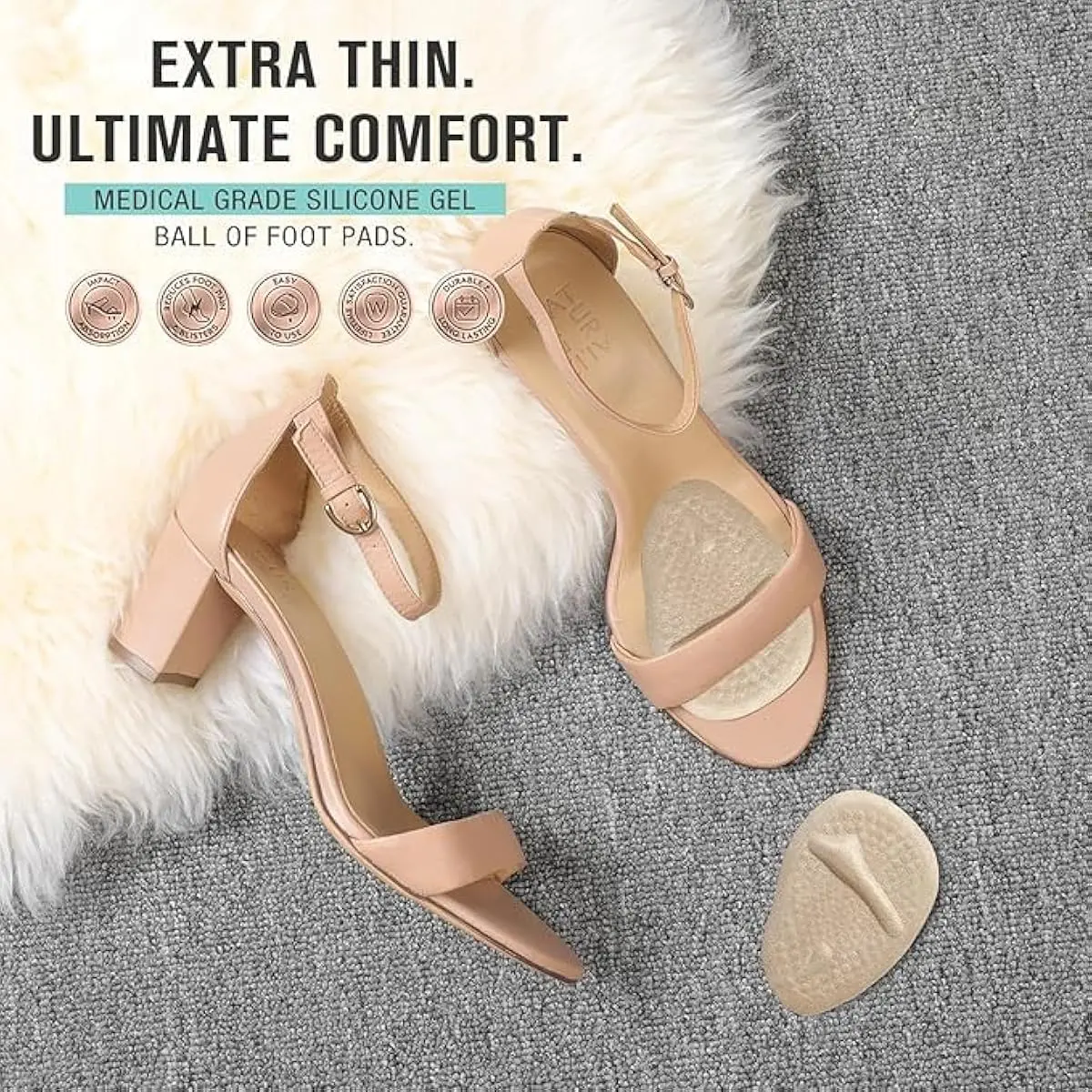 แผ่นรองส้นเท้า 2 ชุด, แผ่นรองฝ - Women'S Shoes บทวิจารณ์และราคา